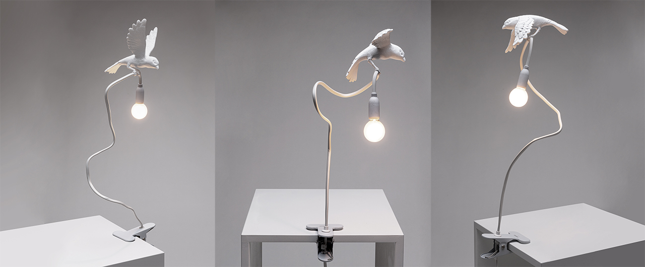 Seletti Sparrow Cruising lampada a led da tavolo | Diffusione Luce